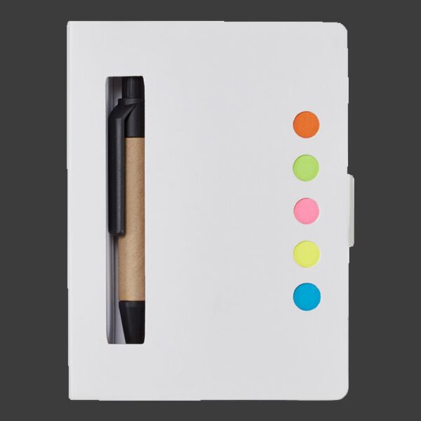 Eco Stowaway Sticky Jotter With Pen Thumbnail
