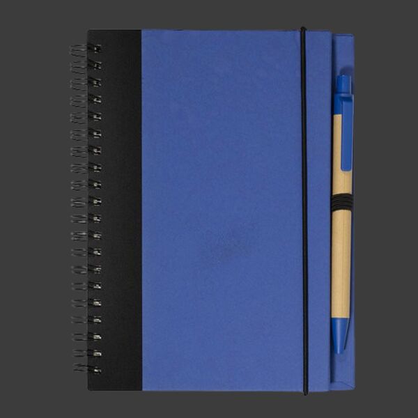 Contrast Paperboard Spiral Notebook & Pen 5.5" X 7.125" Thumbnail