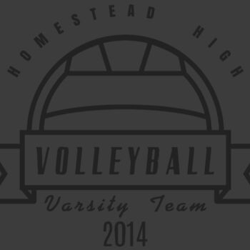 Volleyball Template DNT001 BW Thumbnail