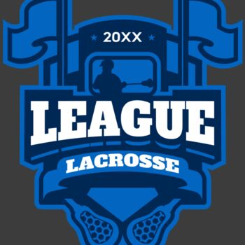 League Lacrosse Logo Template Thumbnail