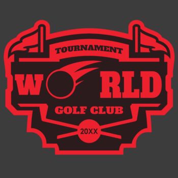 World Tournament Golf club logo template Thumbnail