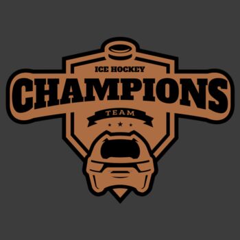 Champions Team Ice Hockey logo template Thumbnail