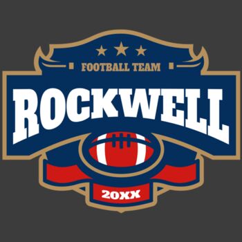 Rockwell Football team logo template Thumbnail
