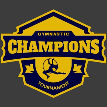 Champions Gymnastic Tournament logo template Thumbnail