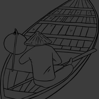 Traditional Boat with Rower Thumbnail