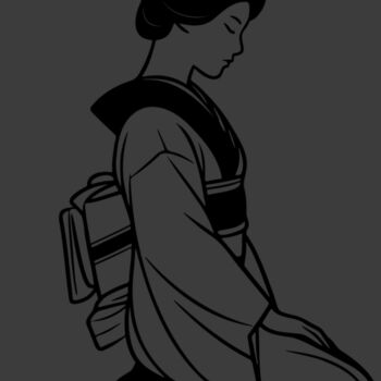 Kimono Geishas Art Thumbnail