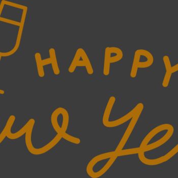New Year and Wine Glass Thumbnail