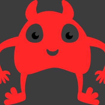 Cute Red Monster Thumbnail