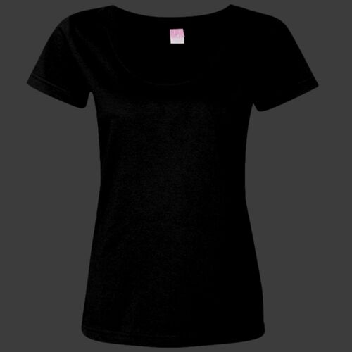 Women's Scoop Neck Fine Jersey Tee Thumbnail