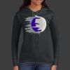 Ladies 100% Ring Spun Cotton Long Sleeve Hooded T Shirt Thumbnail