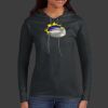Ladies 100% Ring Spun Cotton Long Sleeve Hooded T Shirt Thumbnail