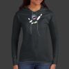 Ladies 100% Ring Spun Cotton Long Sleeve Hooded T Shirt Thumbnail