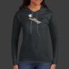 Ladies 100% Ring Spun Cotton Long Sleeve Hooded T Shirt Thumbnail
