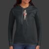 Ladies 100% Ring Spun Cotton Long Sleeve Hooded T Shirt Thumbnail