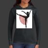 Ladies 100% Ring Spun Cotton Long Sleeve Hooded T Shirt Thumbnail