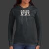 Ladies 100% Ring Spun Cotton Long Sleeve Hooded T Shirt Thumbnail
