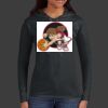 Ladies 100% Ring Spun Cotton Long Sleeve Hooded T Shirt Thumbnail