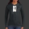 Ladies 100% Ring Spun Cotton Long Sleeve Hooded T Shirt Thumbnail