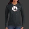 Ladies 100% Ring Spun Cotton Long Sleeve Hooded T Shirt Thumbnail