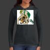 Ladies 100% Ring Spun Cotton Long Sleeve Hooded T Shirt Thumbnail