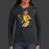 Ladies 100% Ring Spun Cotton Long Sleeve Hooded T Shirt Thumbnail