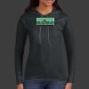 Ladies 100% Ring Spun Cotton Long Sleeve Hooded T Shirt Thumbnail