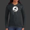 Ladies 100% Ring Spun Cotton Long Sleeve Hooded T Shirt Thumbnail
