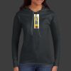 Ladies 100% Ring Spun Cotton Long Sleeve Hooded T Shirt Thumbnail