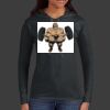 Ladies 100% Ring Spun Cotton Long Sleeve Hooded T Shirt Thumbnail