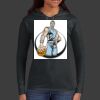 Ladies 100% Ring Spun Cotton Long Sleeve Hooded T Shirt Thumbnail