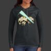 Ladies 100% Ring Spun Cotton Long Sleeve Hooded T Shirt Thumbnail