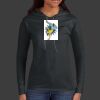 Ladies 100% Ring Spun Cotton Long Sleeve Hooded T Shirt Thumbnail