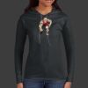 Ladies 100% Ring Spun Cotton Long Sleeve Hooded T Shirt Thumbnail