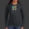Ladies 100% Ring Spun Cotton Long Sleeve Hooded T Shirt Thumbnail
