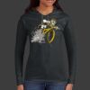 Ladies 100% Ring Spun Cotton Long Sleeve Hooded T Shirt Thumbnail