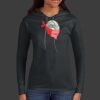 Ladies 100% Ring Spun Cotton Long Sleeve Hooded T Shirt Thumbnail