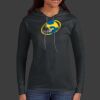 Ladies 100% Ring Spun Cotton Long Sleeve Hooded T Shirt Thumbnail