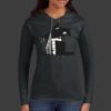 Ladies 100% Ring Spun Cotton Long Sleeve Hooded T Shirt Thumbnail