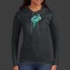 Ladies 100% Ring Spun Cotton Long Sleeve Hooded T Shirt Thumbnail