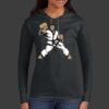 Ladies 100% Ring Spun Cotton Long Sleeve Hooded T Shirt Thumbnail