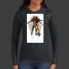 Ladies 100% Ring Spun Cotton Long Sleeve Hooded T Shirt Thumbnail