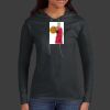 Ladies 100% Ring Spun Cotton Long Sleeve Hooded T Shirt Thumbnail