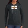 Ladies 100% Ring Spun Cotton Long Sleeve Hooded T Shirt Thumbnail
