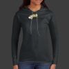 Ladies 100% Ring Spun Cotton Long Sleeve Hooded T Shirt Thumbnail