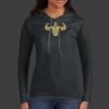 Ladies 100% Ring Spun Cotton Long Sleeve Hooded T Shirt Thumbnail