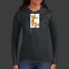 Ladies 100% Ring Spun Cotton Long Sleeve Hooded T Shirt Thumbnail