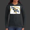 Ladies 100% Ring Spun Cotton Long Sleeve Hooded T Shirt Thumbnail