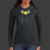 Ladies 100% Ring Spun Cotton Long Sleeve Hooded T Shirt Thumbnail