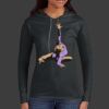 Ladies 100% Ring Spun Cotton Long Sleeve Hooded T Shirt Thumbnail