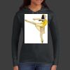 Ladies 100% Ring Spun Cotton Long Sleeve Hooded T Shirt Thumbnail